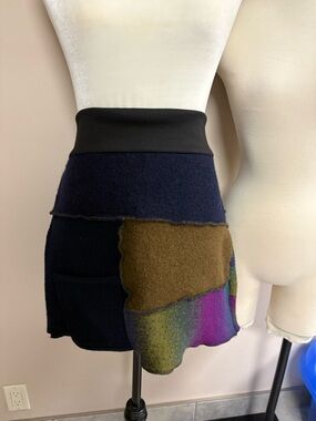 Patchwork mini Skirt Hip Chick Design